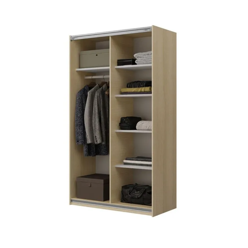 Garderob Kub 2 Skjutdörrar - Lindberg ek - Förvaring - Garderober & garderobssystem