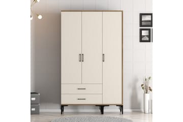 Garderob Kumsal 120 cm - Cream - Förvaring - Garderober & garderobssystem