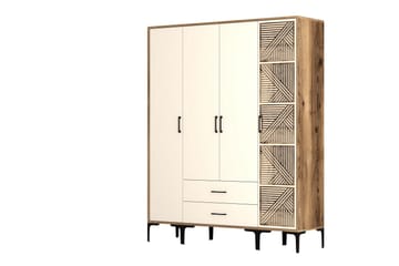 Garderob Kumsal 160 cm - Cream - Förvaring - Garderober & garderobssystem