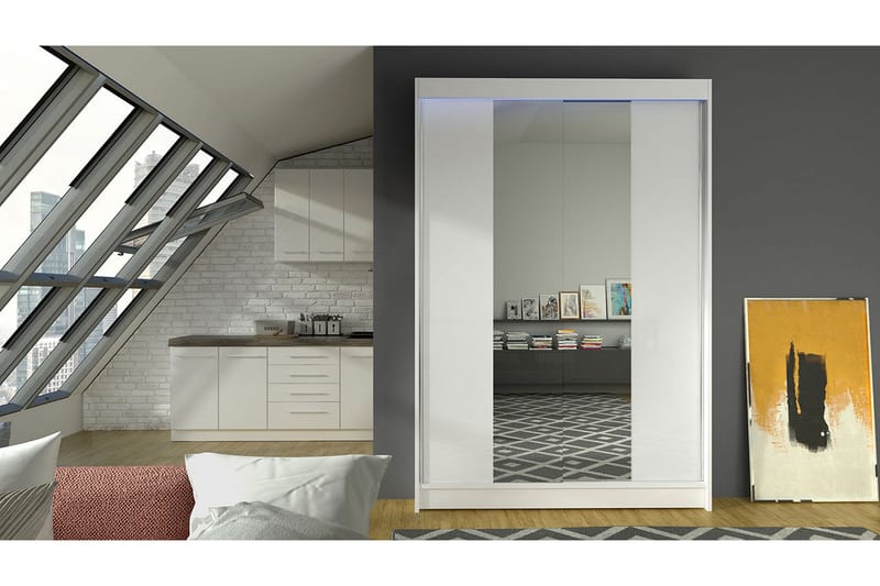 Garderob + LED - Vit/RGB LED - Förvaring - Garderober & garderobssystem
