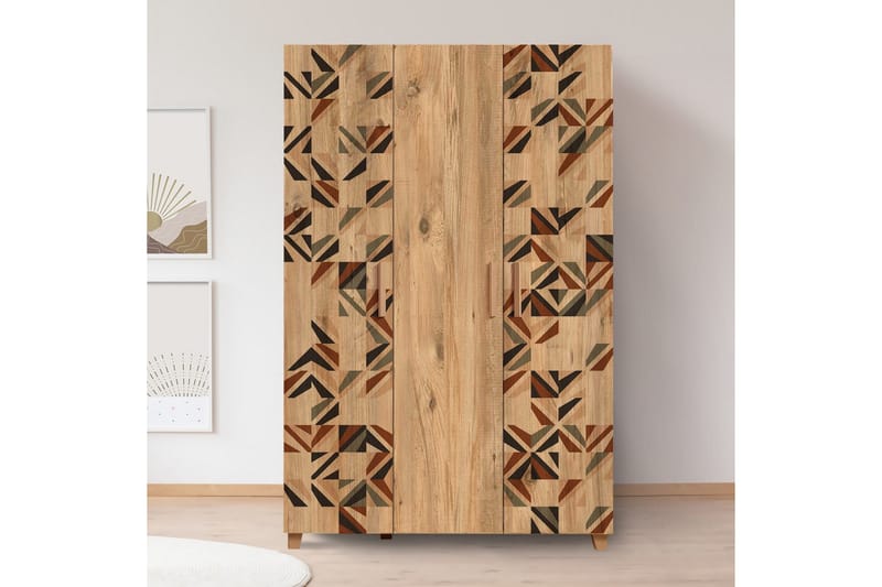Leva Garderob 120x189 cm Brun - Hanah Home - Förvaring - Garderober & garderobssystem