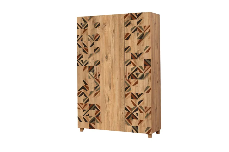 Leva Garderob 120x189 cm Brun - Hanah Home - Förvaring - Garderober & garderobssystem