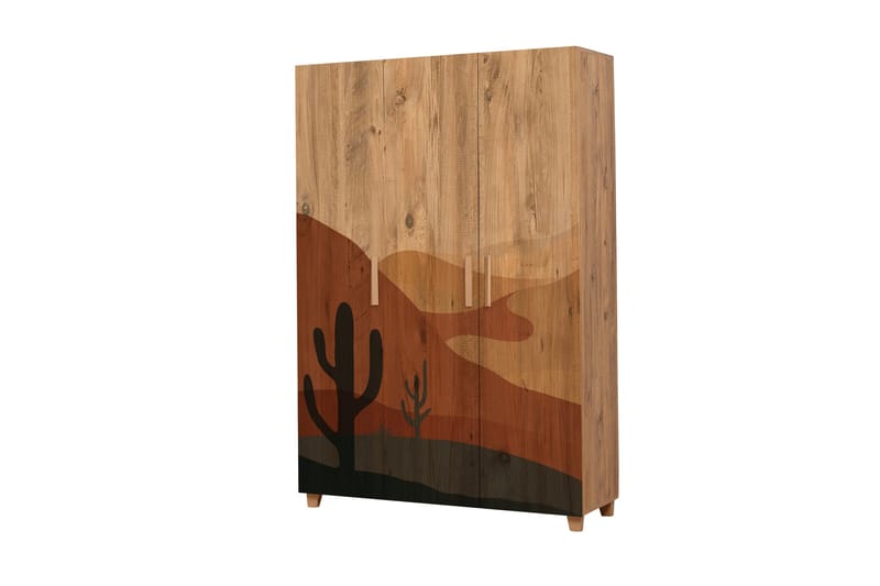 Garderob Leva 120x189 cm Brun - Hanah Home - Förvaring - Garderober & garderobssystem