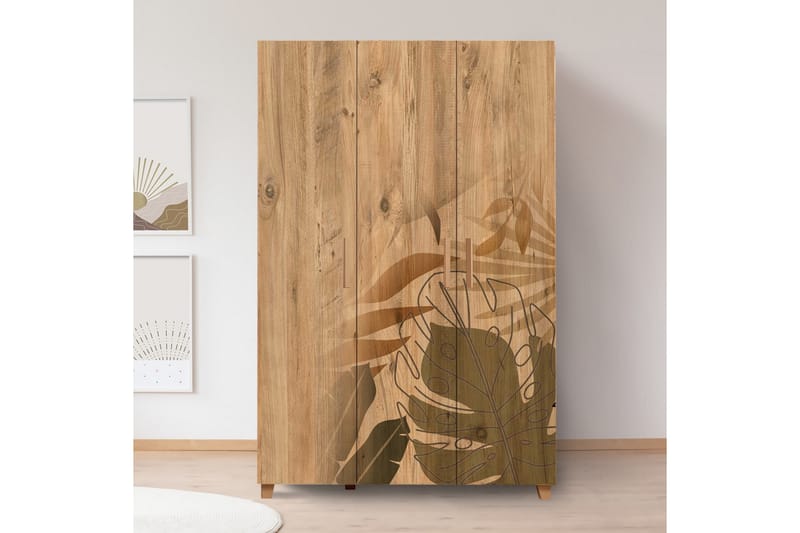 Garderob Leva 120x189 cm Brun - Hanah Home - Förvaring - Garderober & garderobssystem
