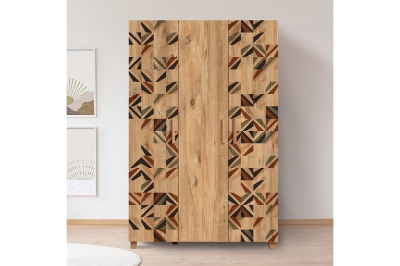 Garderob Leva 120x189 cm Brun - Hanah Home - Förvaring - Garderober & garderobssystem