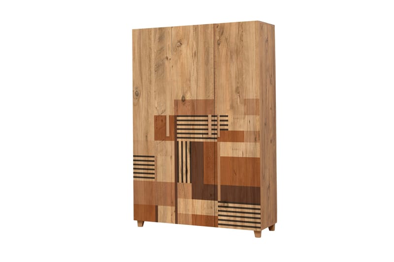 Garderob Leva 120x189 cm Brun - Hanah Home - Förvaring - Garderober & garderobssystem