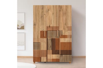 Garderob Leva 120x189 cm Brun - Hanah Home - Förvaring - Garderober & garderobssystem
