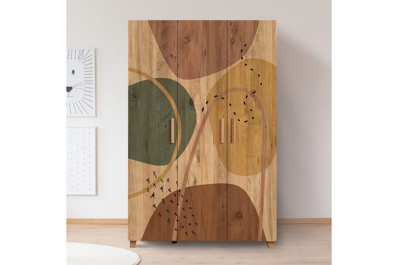 Garderob Leva 120x189 cm Brun - Hanah Home - Förvaring - Garderober & garderobssystem