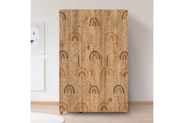 Leva Garderob 120x189 cm Brun - Hanah Home - Förvaring - Garderober & garderobssystem