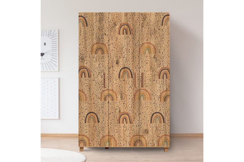 Leva Garderob 120x189 cm Brun - Hanah Home - Förvaring - Garderober & garderobssystem