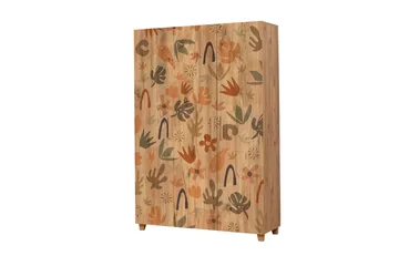 Leva Garderob 120x189 cm Brun - Hanah Home - Förvaring - Garderober & garderobssystem