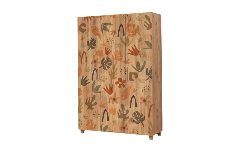 Leva Garderob 120x189 cm Brun - Hanah Home - Förvaring - Garderober & garderobssystem