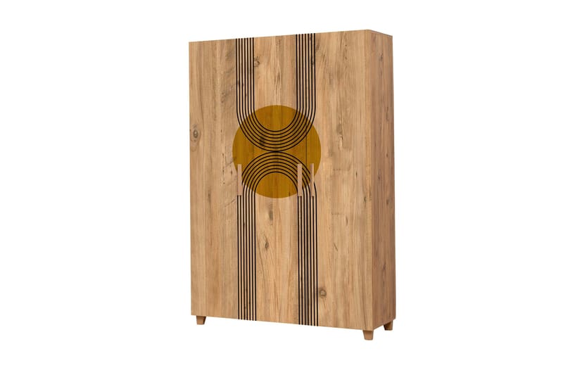 Leva Garderob 120x189 cm Brun - Hanah Home - Förvaring - Garderober & garderobssystem