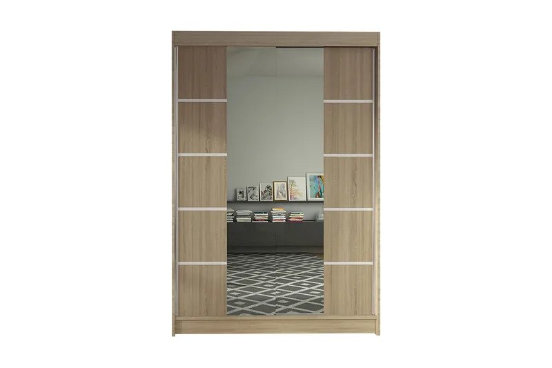 Garderob Lino LED-belysning, Ek