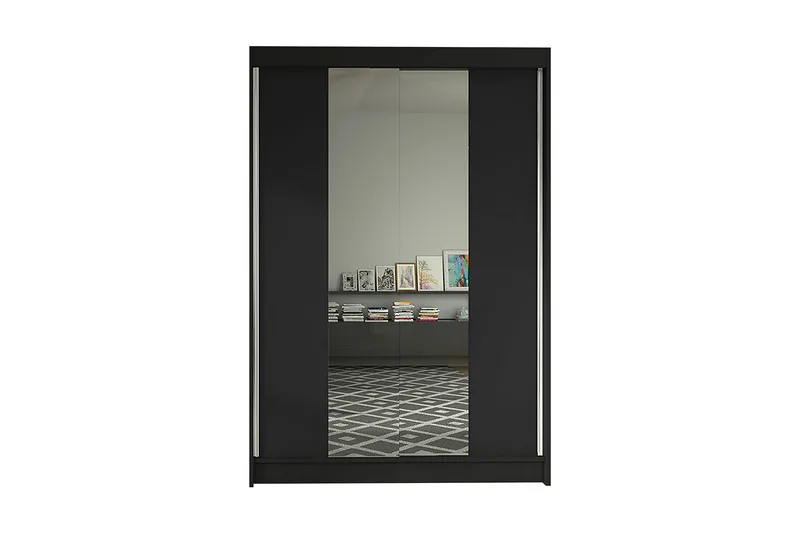 Garderob Lino LED-belysning, Svart