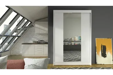 Garderob Lino LED-belysning - Vit - Förvaring - Garderober & garderobssystem