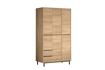 Garderob Liyakat 112,2 cm - Valnöt - Förvaring - Garderober & garderobssystem