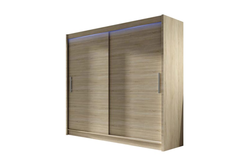 Garderob London 180x57x215 cm - Beige - Förvaring - Garderober & garderobssystem