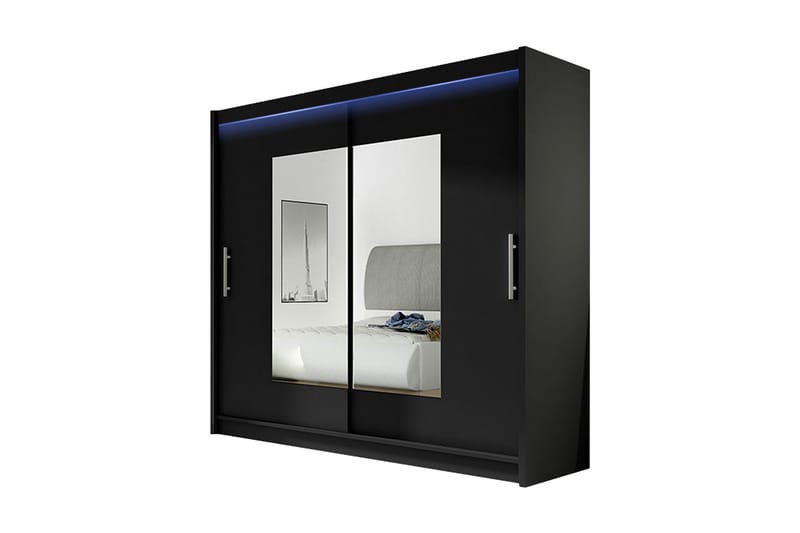 Garderob London 180x57x215 cm - Vit - Förvaring - Garderober & garderobssystem
