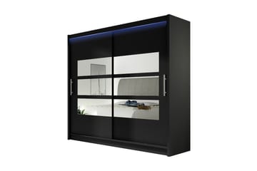 Garderob London 180x57x215 cm - Vit - Förvaring - Garderober & garderobssystem