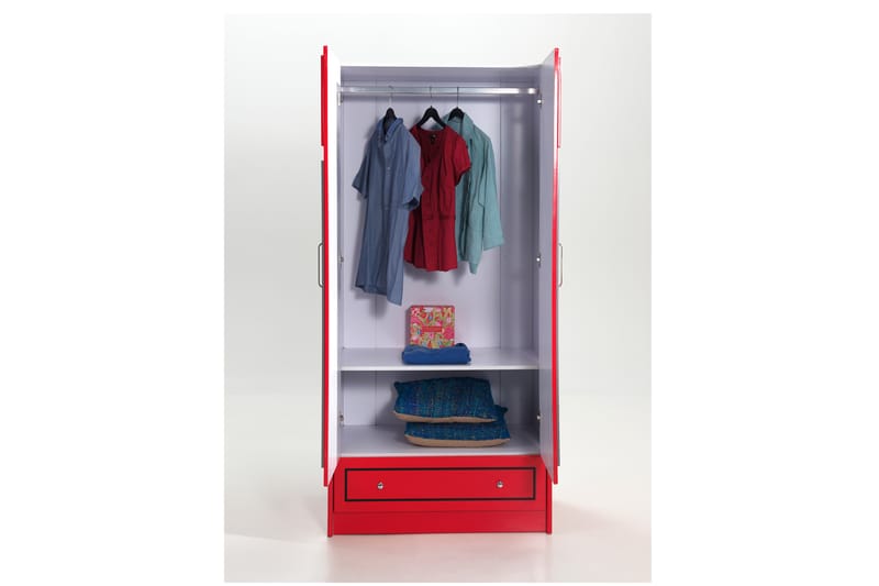 Garderob Mankers London Telefonkiosk - Röd - Garderober & garderobssystem - Barngarderob - Garderobsskåp