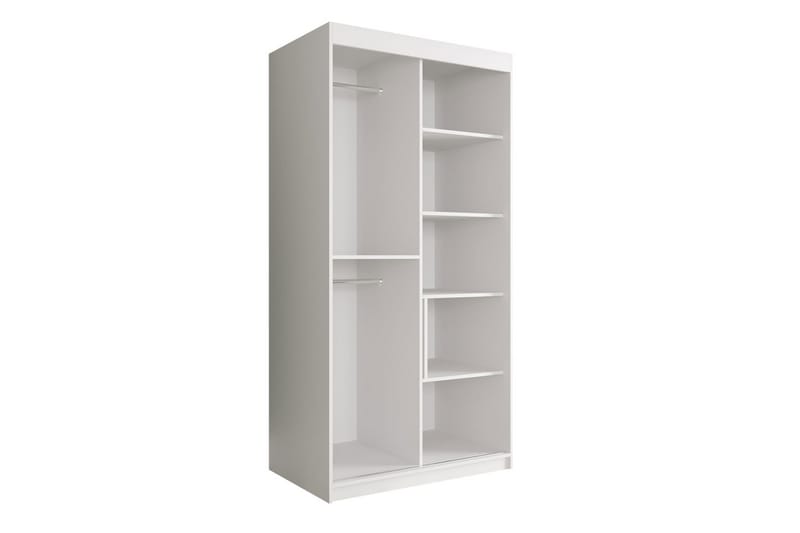 Garderob Marmesa 100 cm Marmormönster - Vit/Svart/Guld - Förvaring - Garderober & garderobssystem