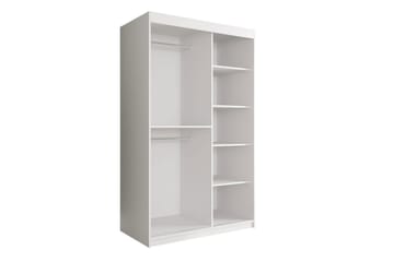 Garderob Marmesa 120 cm Marmormönster - Svart/Vit/Guld - Förvaring - Garderober & garderobssystem