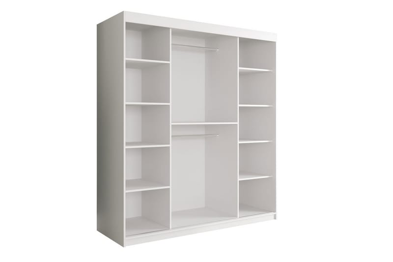 Garderob Marmesa 180 cm Marmormönster - Svart/Vit/Guld - Förvaring - Garderober & garderobssystem