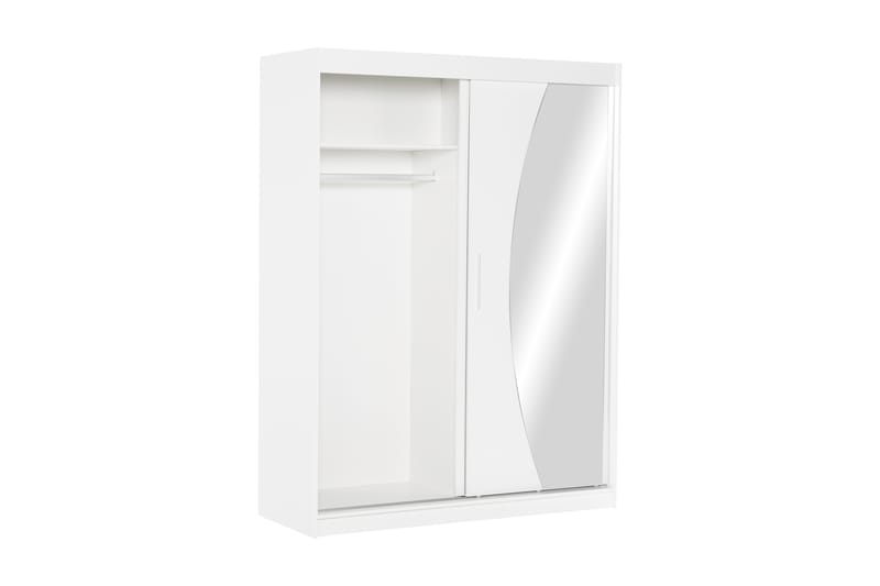 Garderob Maskbo 150 cm Spegel - Vit - Förvaring - Garderober & garderobssystem