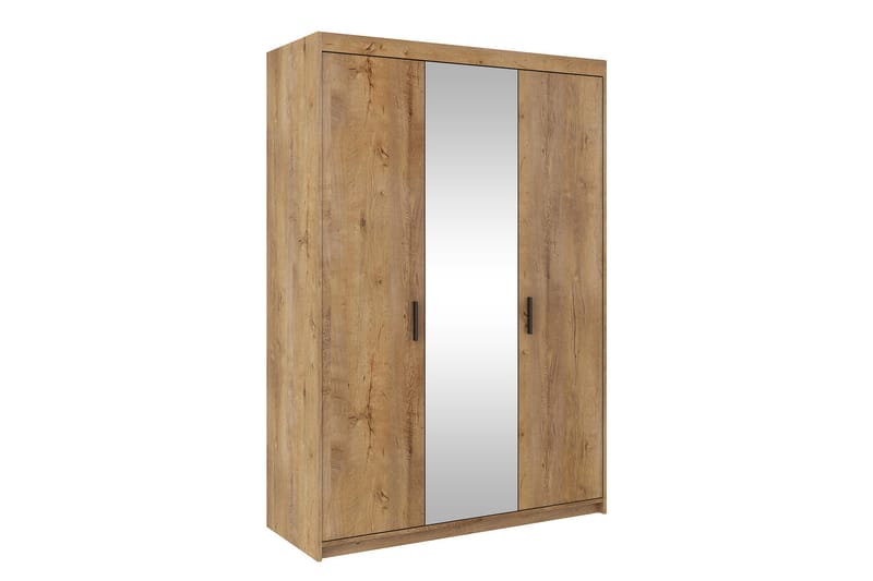 Garderob med Spegel Falcioni 133 cm - Trä/natur - Garderober & garderobssystem