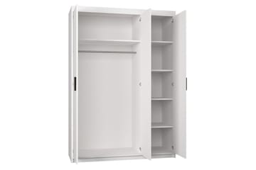 Garderob med Spegel Falcioni 133 cm - Vit - Förvaring - Garderober & garderobssystem