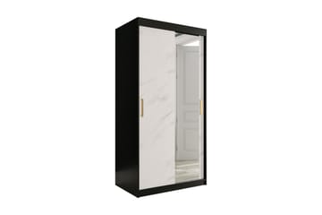 Garderob med Spegel Marmesa 100 cm Marmormönster