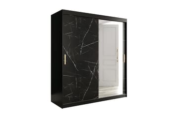 Garderob med Spegel Marmesa 180 cm Marmormönster