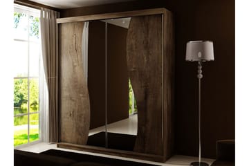 Garderob med Spegel Trissma LED-belysning RGB 150 cm Båge