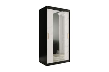 Garderob med Speglar Kant Marmesa 100 cm Marmormönster