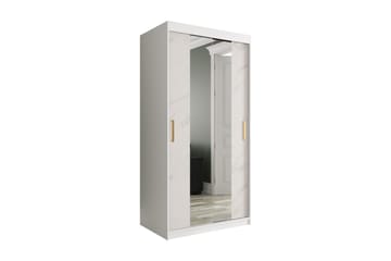 Garderob med Speglar Kant Marmesa 100 cm Marmormönster