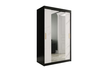 Garderob med Speglar Kant Marmesa 120 cm Marmormönster