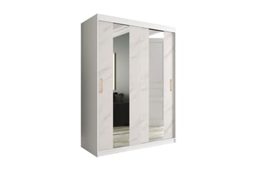 Garderob med Speglar Mitt Marmesa 150 cm Marmormönster
