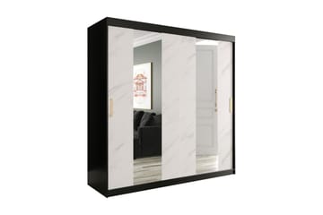 Garderob med Speglar Mitt Marmesa 200 cm Marmormönster