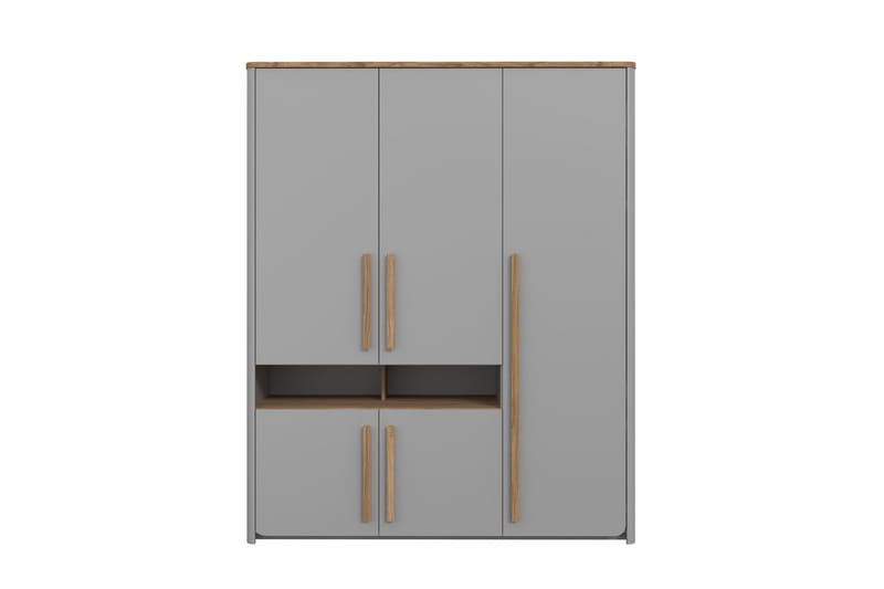 Garderob Meris 59x158 cm - Grå/Brun - Förvaring - Garderober & garderobssystem