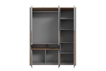 Garderob Meris 59x158 cm - Grå/Brun - Förvaring - Garderober & garderobssystem