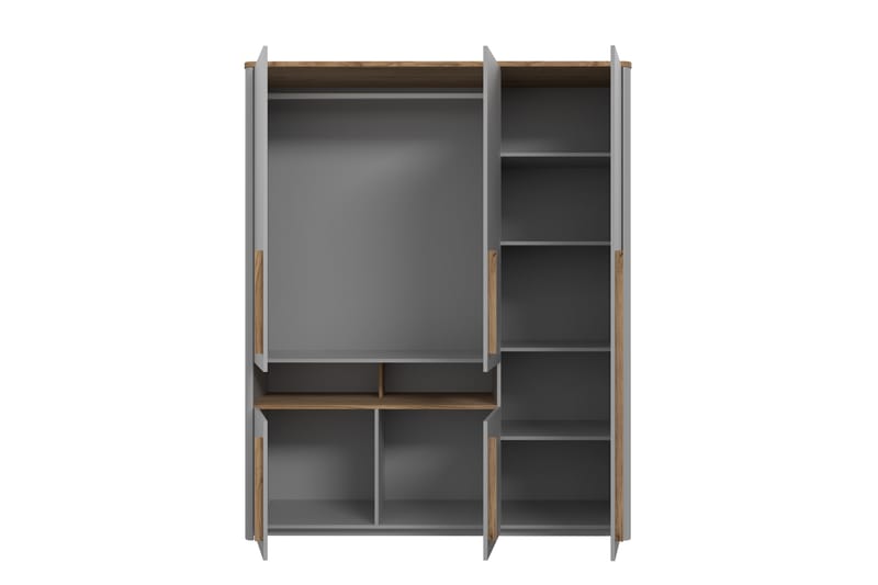 Garderob Meris 59x158 cm - Grå/Brun - Förvaring - Garderober & garderobssystem