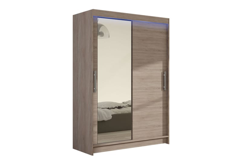 Garderob Miami 120x58x200 cm - Beige/Grå - Förvaring - Garderober & garderobssystem