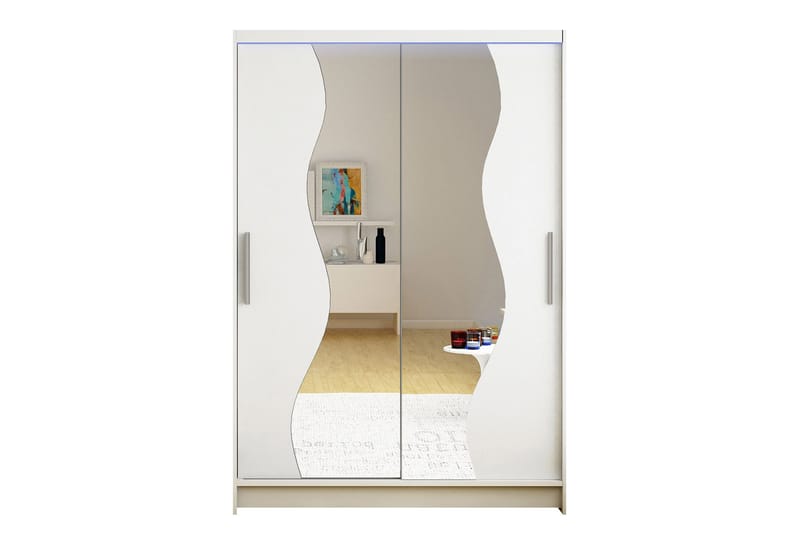 Garderob Miami 120x58x200 cm - Beige/Vit - Förvaring - Garderober & garderobssystem