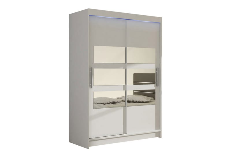 Garderob Miami 120x58x200 cm - Vit - Förvaring - Garderober & garderobssystem