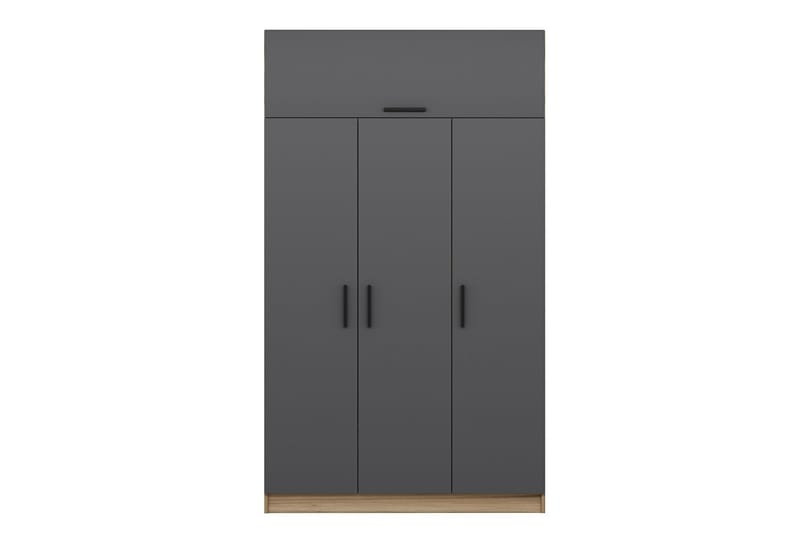 Garderob Minar 135 cm - Grå/Brun - Förvaring - Garderober & garderobssystem