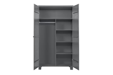 Garderob Mitchell 111 cm - Stålgrå Tall - Förvaring - Garderober & garderobssystem