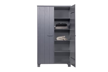 Garderob Mitchell 111 cm - Stålgrå Tall - Förvaring - Garderober & garderobssystem