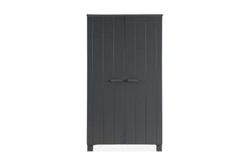 Garderob Mitchell 111 cm - Stålgrå Tall - Förvaring - Garderober & garderobssystem
