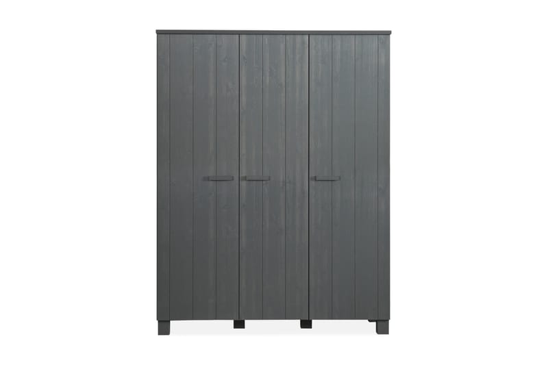 Garderob Mitchell 158 cm - Stålgrå Tall - Förvaring - Garderober & garderobssystem